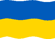 Animation of the Ukrainian flag waving. Click to visit a page of relief resources, opens in new tab.